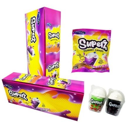 Superz Bubble Tea Gummy Candy With Jam 72gr. 12τεμ.