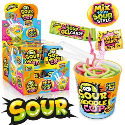 Johny Bee Sour Noodle Cup 24gr. 12τεμ.