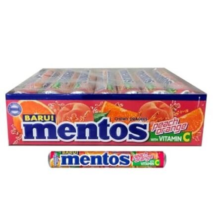 Mentos Displaybox Roll Peach & Orange Asia 29gr. 14τεμ.