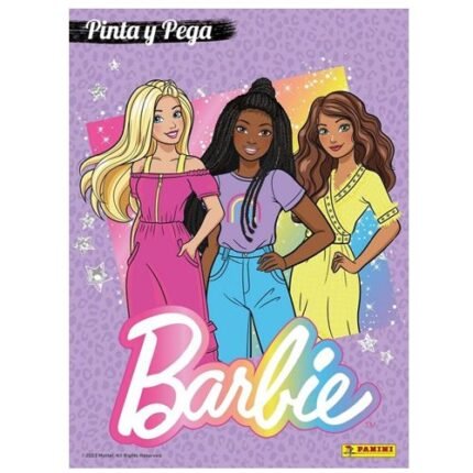 Panini Coloring And Sticker Book Pinta Y Pega Barbie 22 x 30cm. 16 Pages