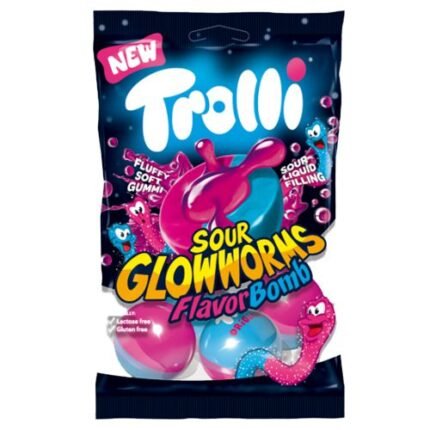 Trolli Sour Glow Worms 3D 75gr.