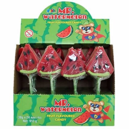 Bobbo Mr. Watermelon Lollipop 32gr. 24τεμ.