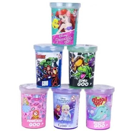 Slime Pot 70gr. 5x7cm. Disney / Marvel / Dino / Princess