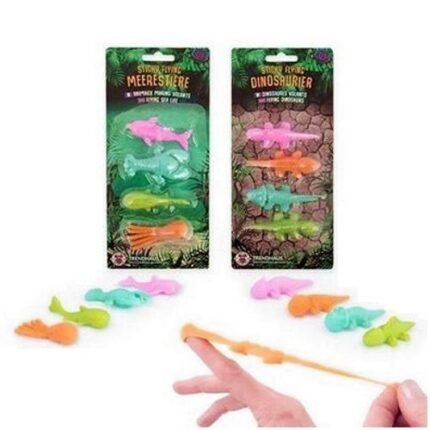 Trendhaus Sticky Flying Dino+Sea Creatures 4-Pack 10x22cm.