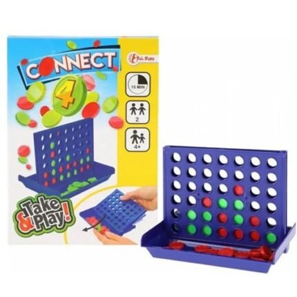 Travel Game Connect Four 13,5x10x2,5cm.
