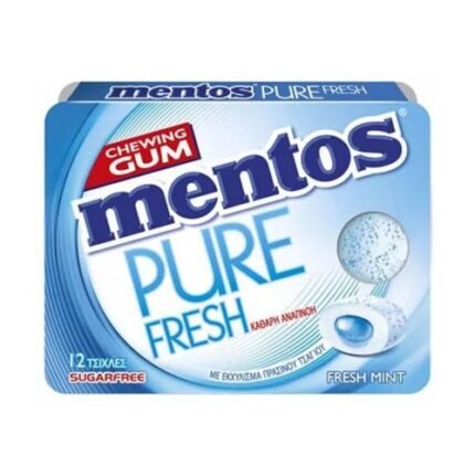 Mentos Pure Fresh Καρτέλα Mέντα 18gr. 12τεμ.