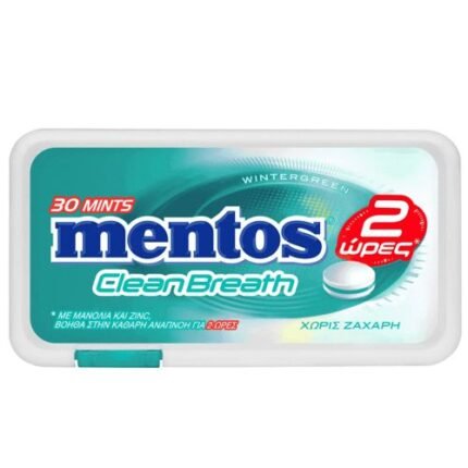 Mentos Clean Breath Δυόσμος 21gr. 12τεμ.