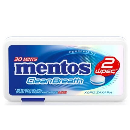 Mentos Clean Breath Μέντα 21gr. 12τεμ.