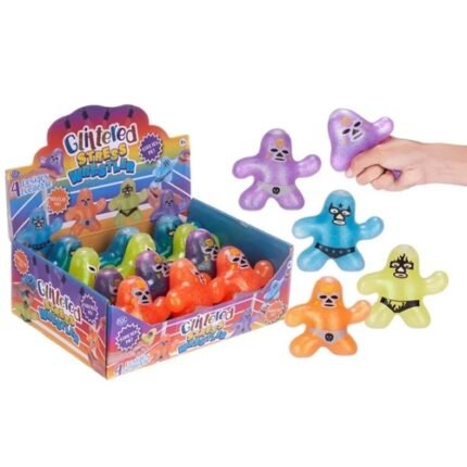 Glitter Stress Wrestler 10 x 10cm.