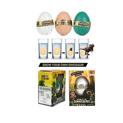 World of Dinosaurs Growth Egg Dinosaur 7.5x10.5cm.