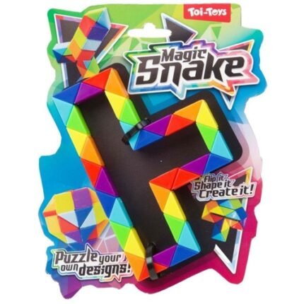 Fun Puzzle Color Magic Snake Fidget 14 x 18cm.
