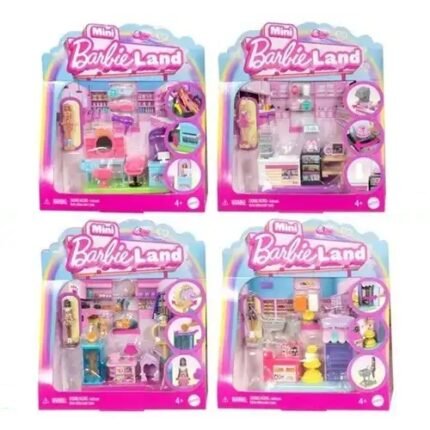 Mini Barbie Land Playset Doll 14x15cm.