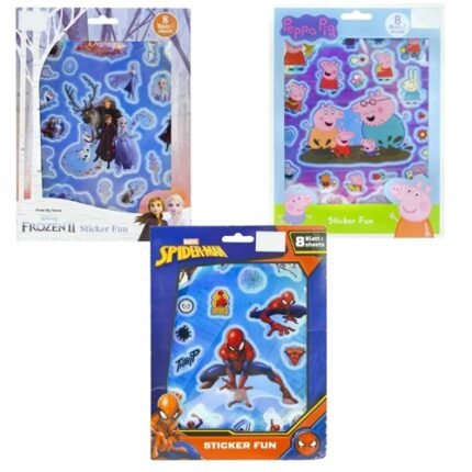 Sticker Fun Frozen II - Spiderman-Peppa Pig 18 x 24.5cm.