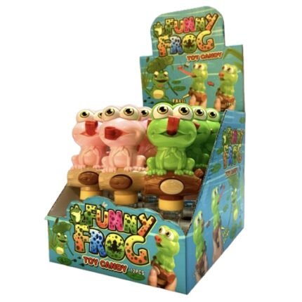 Party Frog Toy + Candy  3gr. 12τεμ.