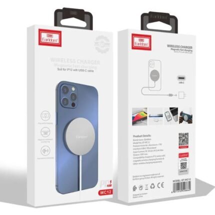 Earldom ΕT-WC12 Wireless Charger with USB – C Cable White