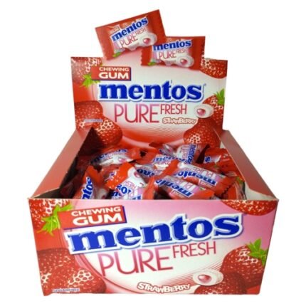 Mentos Pure Fresh Μίνι Strawberry 100τεμ.